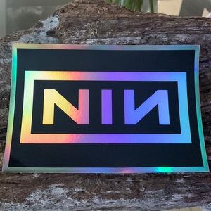 Nine inch nails holographic sticker